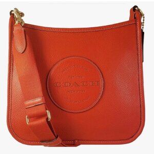 Coach Dempsey File Crossbody Bag in Miami Red NWT